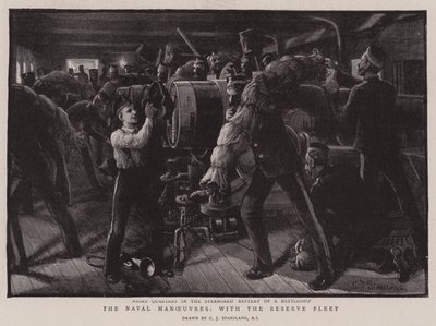 The Naval Manoeuvres, with the Reserve Fleet by Charles J. Staniland